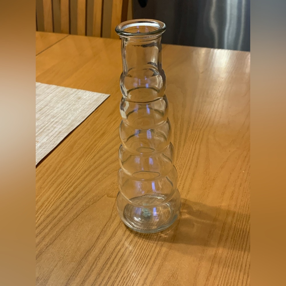 Pot à fleurs en verre